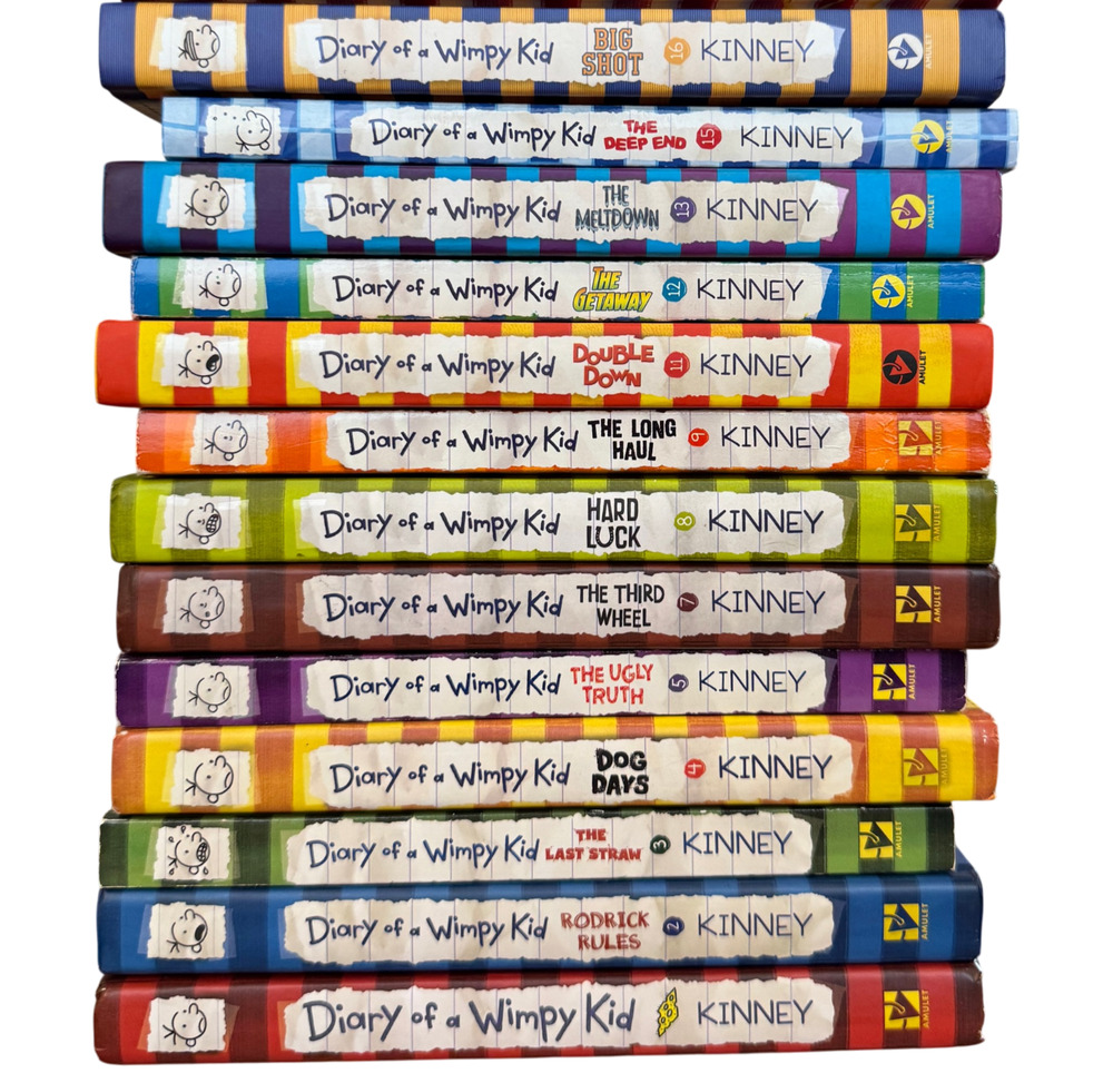 Lot 13 Diary of a Wimpy Kid Books 8 Hardcover 5 Paperback 1-5, 7-9, 11-13, 15-16